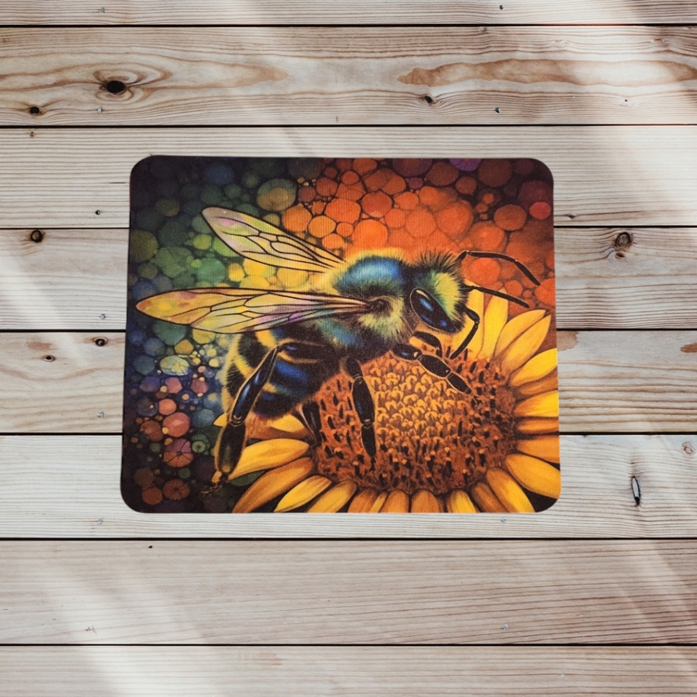 Colorful Bee Mouse Pad